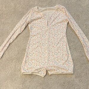 Floral Long Sleeve Romper